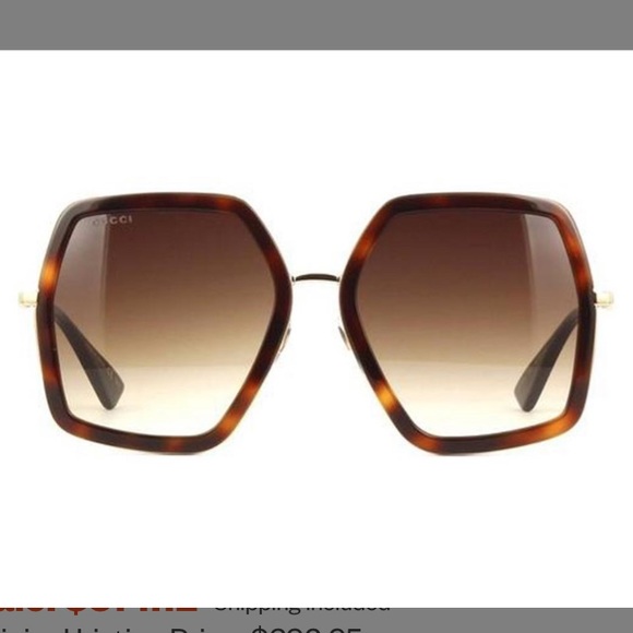 Gucci Havana GG0106S square over sized sunglasses - Picture 12 of 15